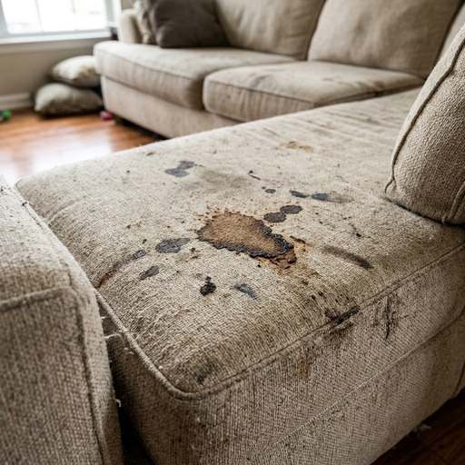 Sofa Before Cleaning